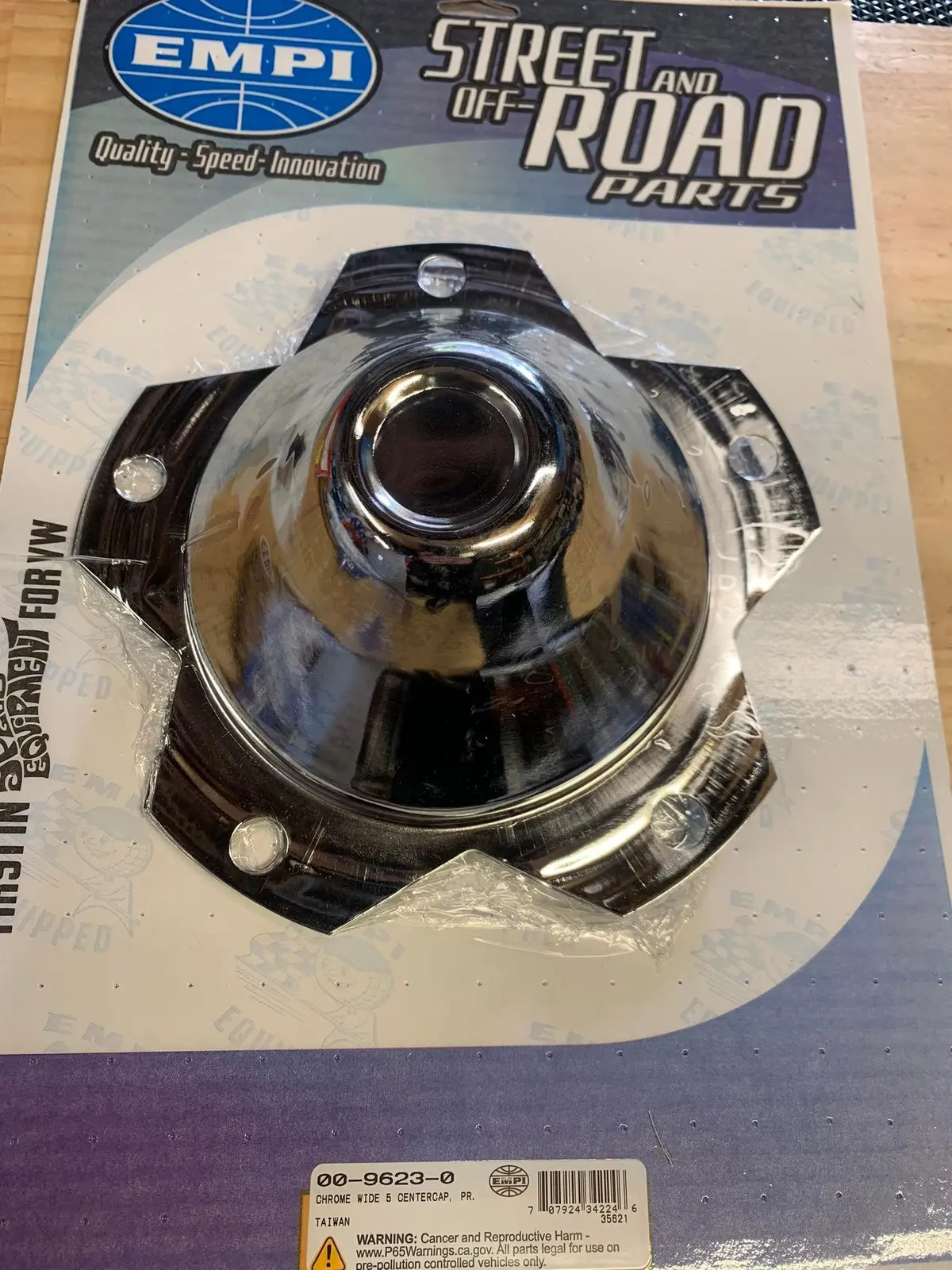 Chrome / Metal Wheel Caps For 5 Lug Wheels Pair 1