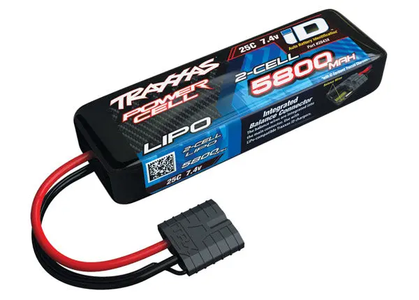 2843X - 5800Mah 7.4V 2-Cell 25C Lipo Battery 1