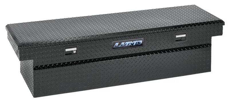 Lund Universal Aluminum Single Lid Cross Bed Box - Black 1