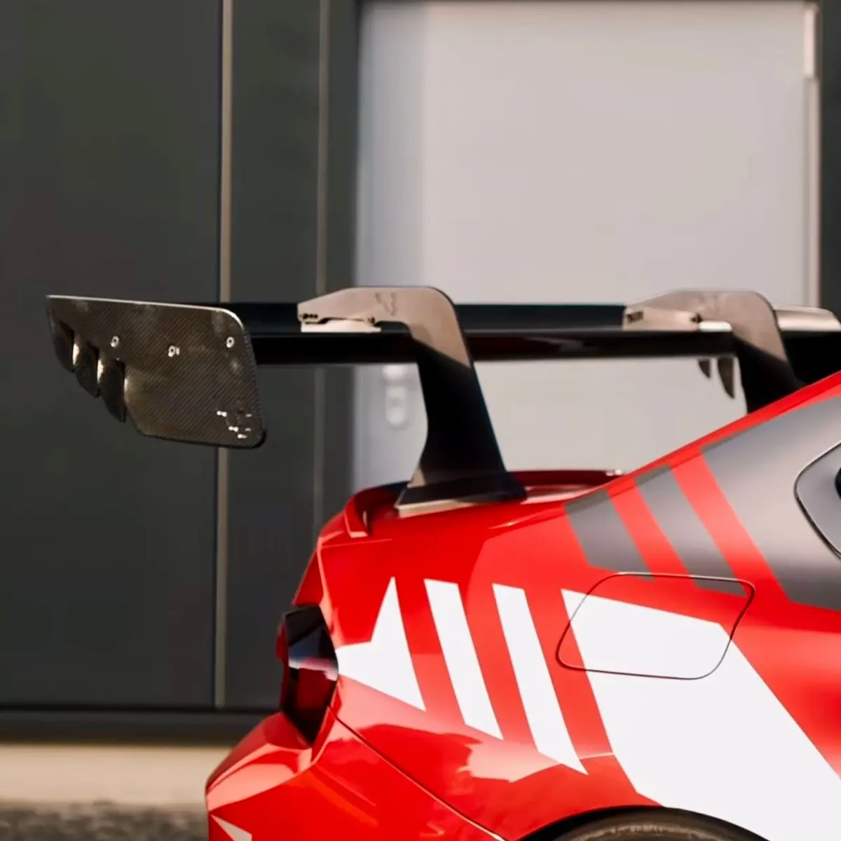 Vulcan Alpha Bmw G87 M2 Carbon Fiber Swan Neck Single Element Wing 1