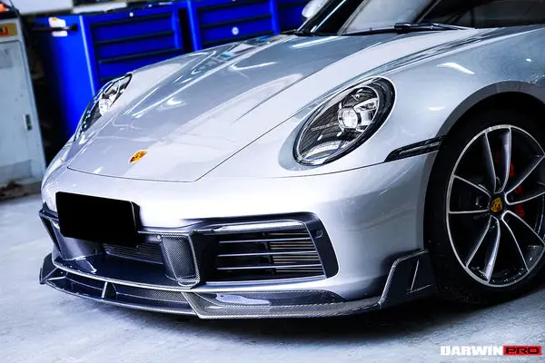 Darwinpro Porsche 911 992 Carrera / Targa S / 4S / Gts Bkss Style Front Lip 1