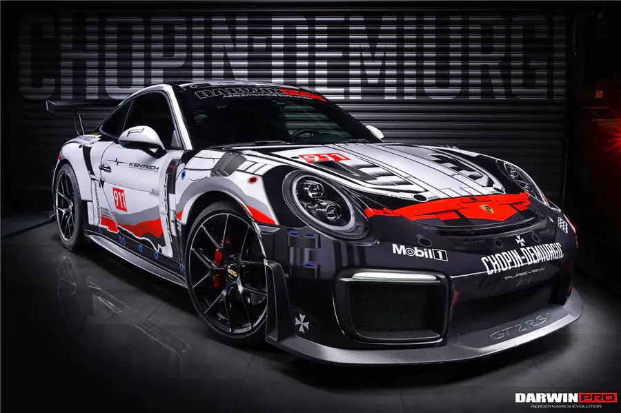 Darwinpro 2016-2019 Porsche 911 991.2 Gt2 Rs Style Partial Carbon Fiber Full Body Kit 1