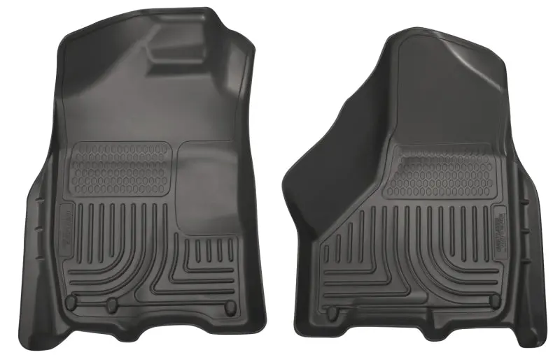 Husky Liners Weatherbeater Floor Mats – Front Row, Black, Designed For 2009–2010 Dodge Ram 1500/2500/3500 1