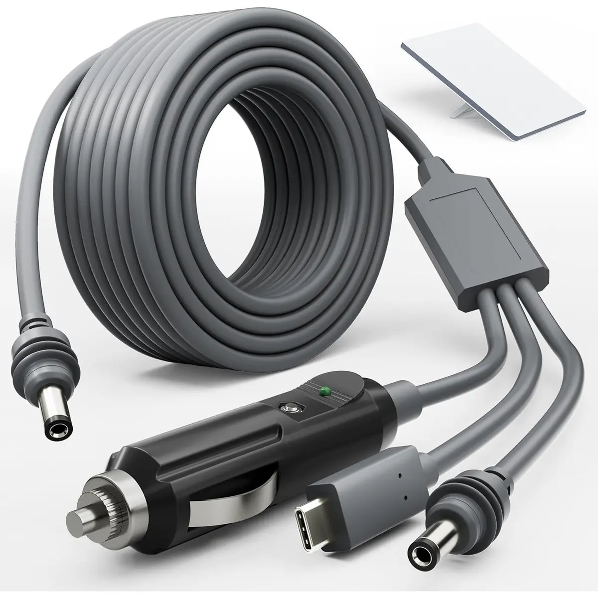 3-In-1 Power Cable For Starlink Mini | Car + Usb-C + Dc Input | 2M-5M 1