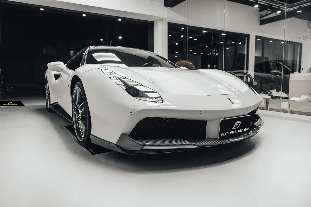 Ferrari 488 Gtb / Gts Dry Carbon Fiber Aero Kit By Future Design 1