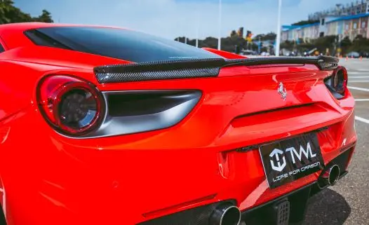 Ferrari 488 Gtb Carbon Fiber Ducktail Spoiler 1