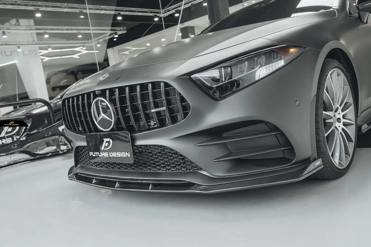 Mercedes-Benz W257 Cls Class 2019+ Facelift Carbon Fiber Front Lip Spoiler By Future Design 1