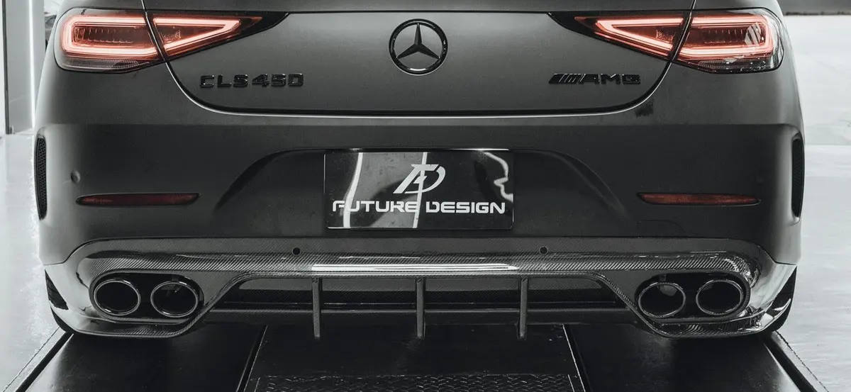 Mercedes-Benz W257 Cls Class 2019+ Facelift Carbon Fiber Rear Diffuser By Future Design 1