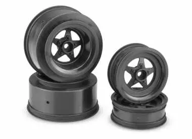 3387B Front 2.2" And Rear 2.2 X 3.0" Wheel Set (4Pcs) (Black) 1