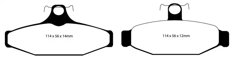 Ebc Yellowstuff High-Performance Rear Brake Pads For 1990–2000 Aston Martin Vantage 5.3L Twin-Supercharged 1