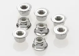 3647 4Mm Flanged Nylon Locking Nuts 1