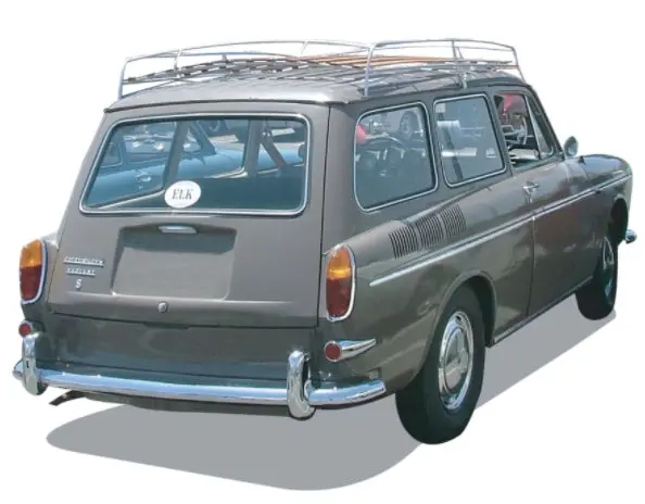 Wood Slat Roof Rack S/S (Knock Down), Square Back 1
