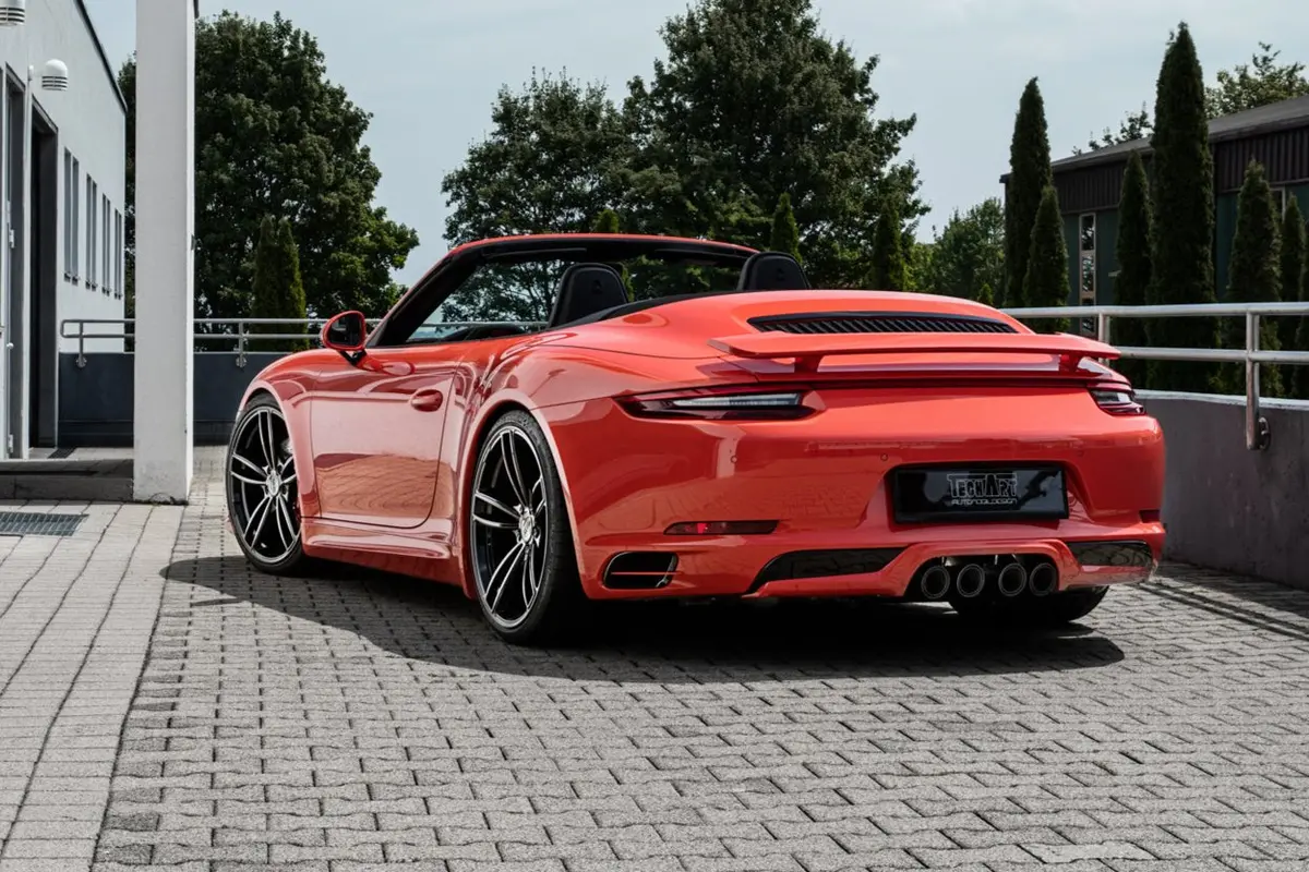 Techart Shaft Panel With Louvers For Rear Apron For Porsche 991 911 Carrera From 2017+ 1