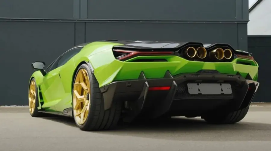 Novitec Stainless Steel Gold Tailpipes For The Lamborghini Revuelto 1