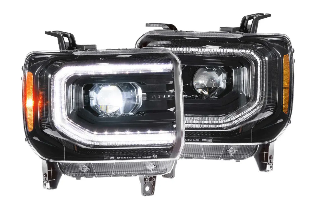 Xb Led Headlights: Gmc Sierra (14-18) (Pair / Asm) 1