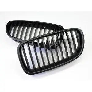 Bmw 5-Series F10 F11 520I 523I 528I Shallow Black Front Grills 1