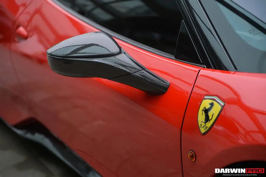 Darwinpro 2010-2015 Ferrari 458 Coupe/Spyder/Speciale Carbon Fiber Mirror Replacement 1