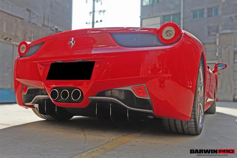 Darwinpro 2010-2015 Ferrari 458 Coupe/Spyder Carbon Fiber Rear Diffuser 1