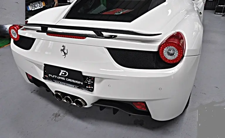 Future Design Dry Carbon Fiber Novi Style Rear Spoiler Wing For Ferrari 458 Italia 1