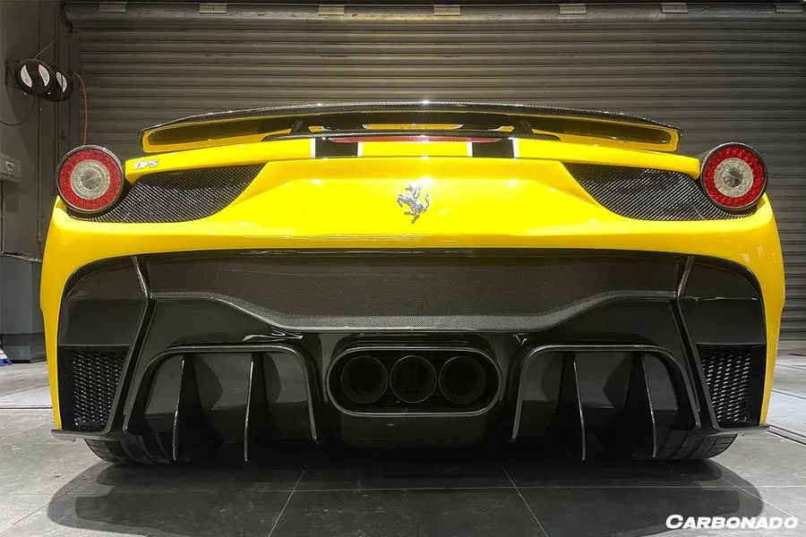 Darwinpro 2010-2015 Ferrari 458 Italy/Spider Vrs Style Rear Bumper W/Tips 1