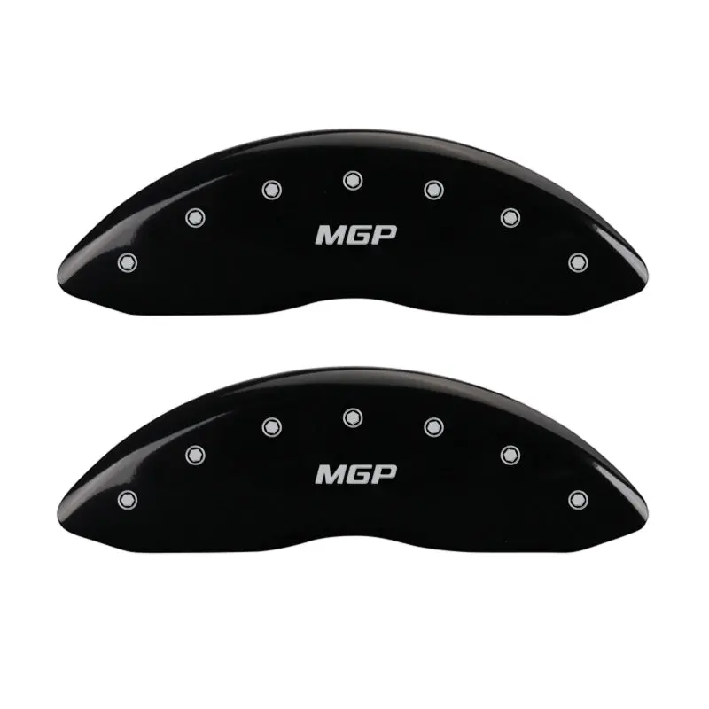 Mgp Engraved Brake Caliper Covers For 2017 Lincoln Mkz – Front & Rear, Black Finish With Silver Accent 1