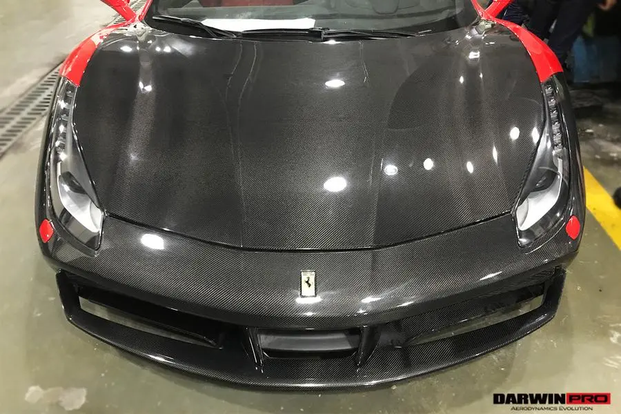 Darwinpro 2015-2019 Ferrari 488 Gtb/Spyder Carbon Fiber Front Bumper 1