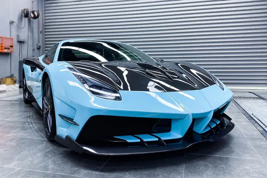 Carbonado 2015-2019 Ferrari 488 Gtb/Spyder Ma Style Partial Carbon Fiber Front Bumper 1