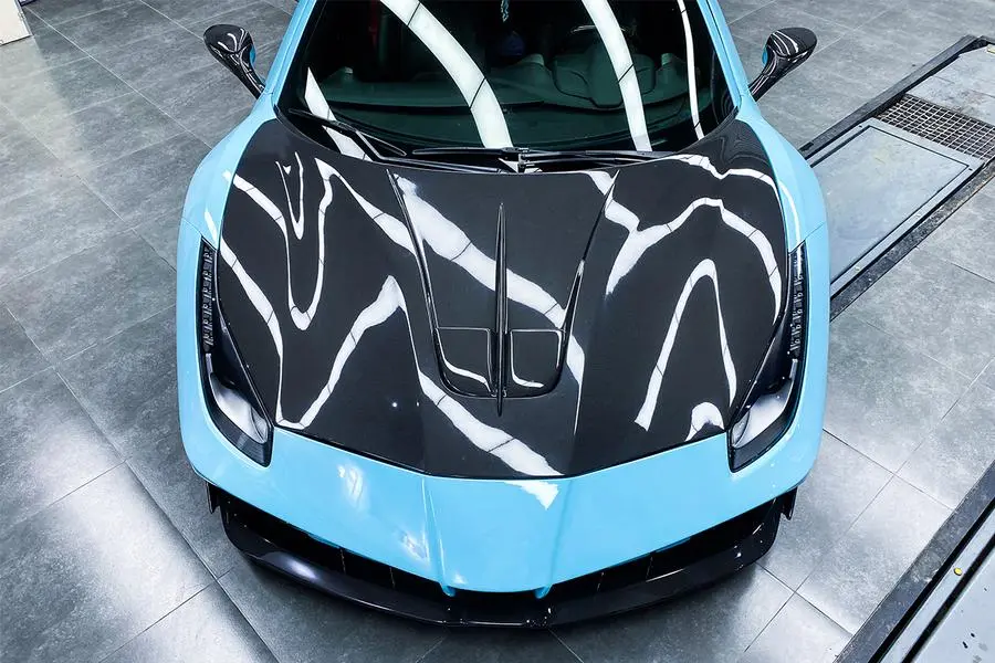 Carbonado 2015-2019 Ferrari 488 Gtb/Spyder Ma Style Carbon Fiber Hood 1