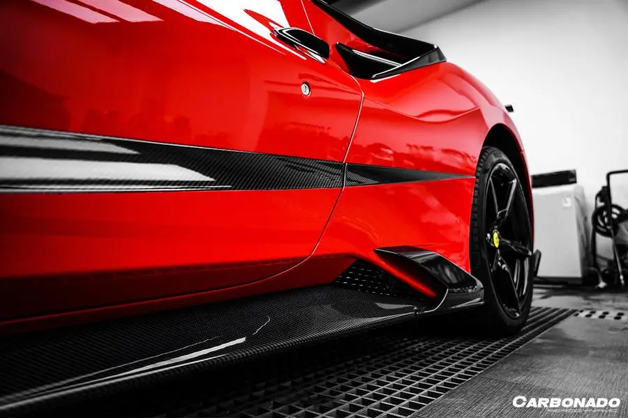 Carbonado 2015-2019 Ferrari 488 Gtb/Spyder Msy Style Side Skirts 1