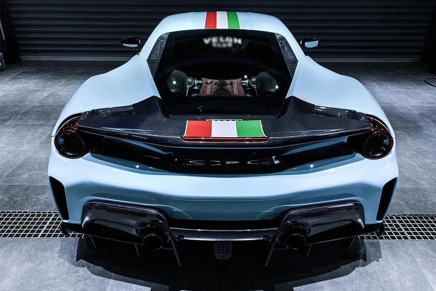 Darwinpro 2015-2020 Ferrari 488 Gtb Pista Style Rear Bumper & Wing 1