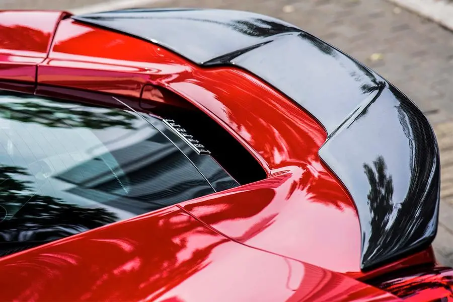 Carbonado 2015-2020 Ferrari 488 Gtb Vrs Style Carbon Fiber Trunk Spoiler 1