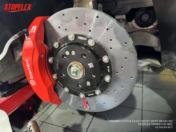 Brembo X-Style 6 Pot Big Brake W/ Stopflex Carbon Ceramic Discs Upgrade Kit 1