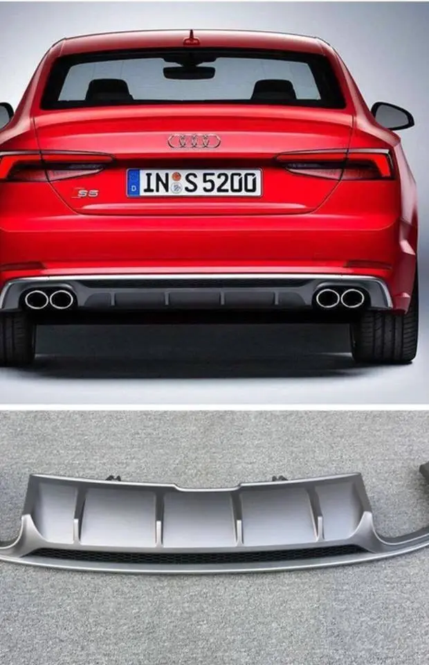 Audi A5 S5 2018+ Rs5 Style Rear Diffuser W/ Exhaust Tips 1