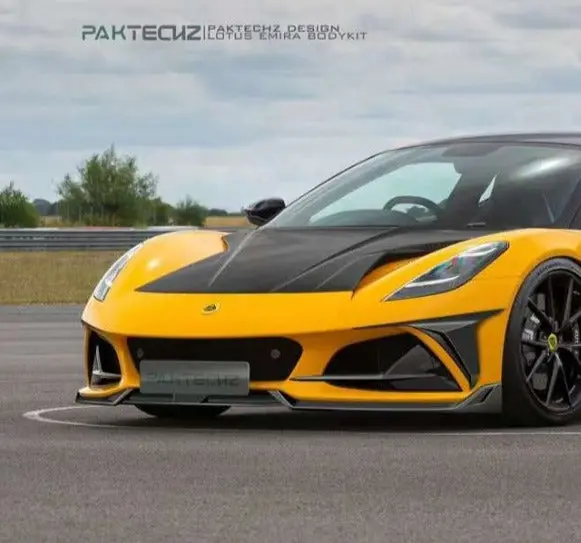 Paktechz Carbon Fiber Front Lip Spoiler For Lotus Emira 1