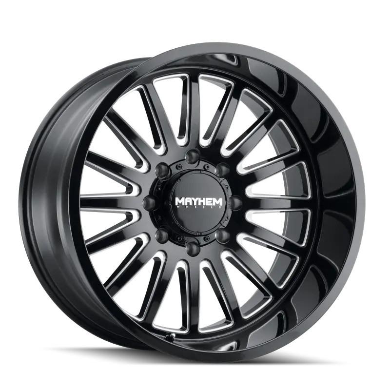 Mayhem Utopia Forged Wheel – 20X9", 5X127Mm, Zero Offset, 71.5Mm Hub Bore, Black W/ Milled Spokes 1