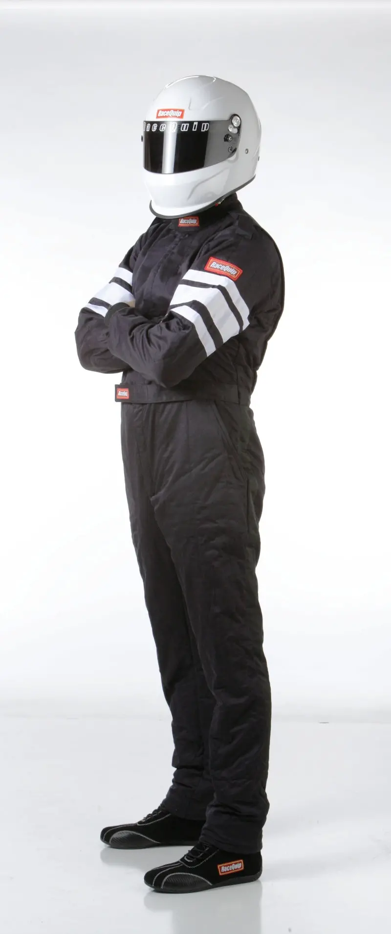 Racequip Sfi-5 Rated Racing Suit – Black, Medium Size 1