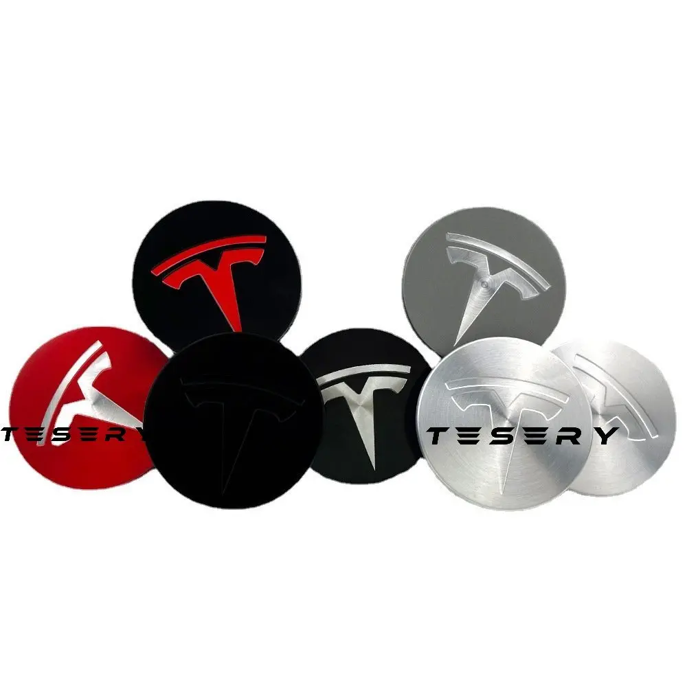 4 Pcs Hub Caps Covers Car For Tesla Model 3/Y/S/X (Diameter 56Mm) 1