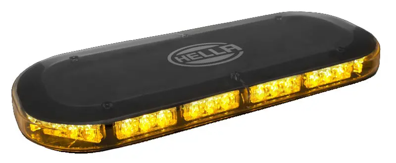 Hella 1Lx Led Warning Light – Single-Row, High-Visibility Amber Beacon 1