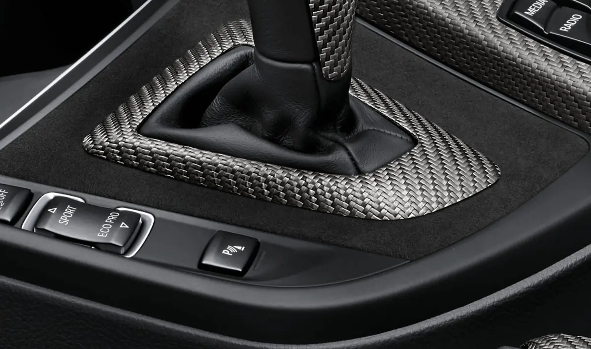 Bmw F30/F31/F32/F34 M Performance Carbon Fiber Gear Selector Switch Center Console Trim 1
