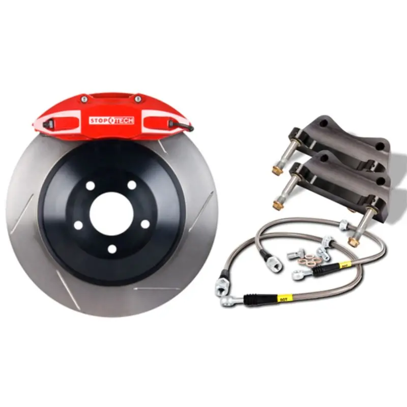 Stoptech Street Brake Kit – Rear Big Brake System For Porsche 911 (1965–1983), Includes St42 Black Calipers & 290X24 Slotted Rotors 1