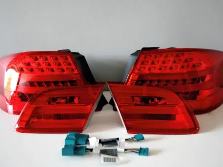 Bmw E93 3-Series Lci Facelift Oem Red & Clear Led Taillight 1