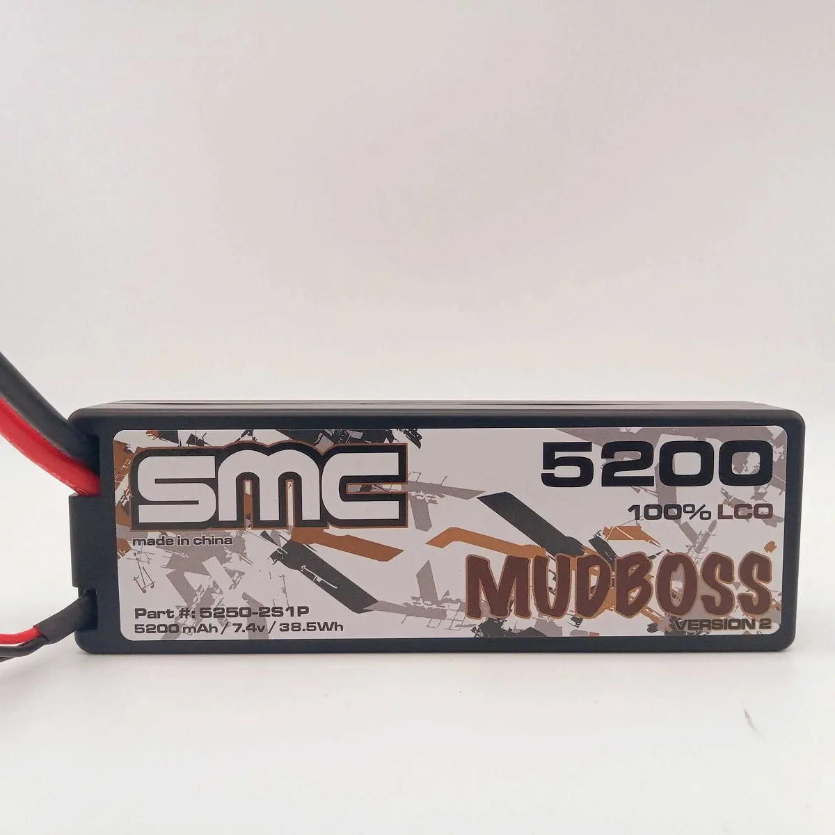 5250-2S1p 5200Mah 7.4V 50C Mudboss Hardcase - T Plug 1