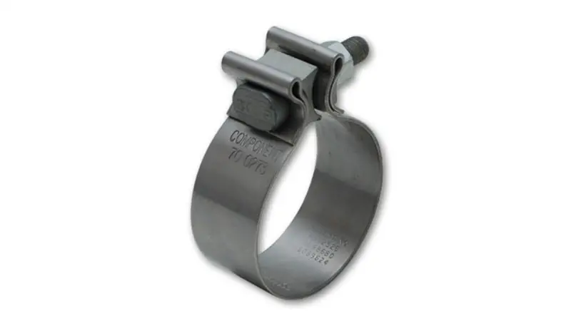 Vibrant Accuseal Stainless Steel Exhaust Clamp – 2" Od Tubing, 1" Wide Band 1