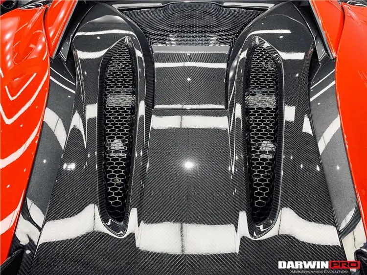 Darwinpro 2015-2020 Mclaren 540C/570S Coupe Autoclave Carbon Fiber Rear Engine Trunk Replacement 1