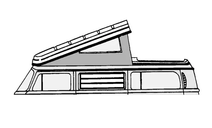 Pop-Top Seal Kit For Westfalia Front Hinge Roof, Kombi Bay 1