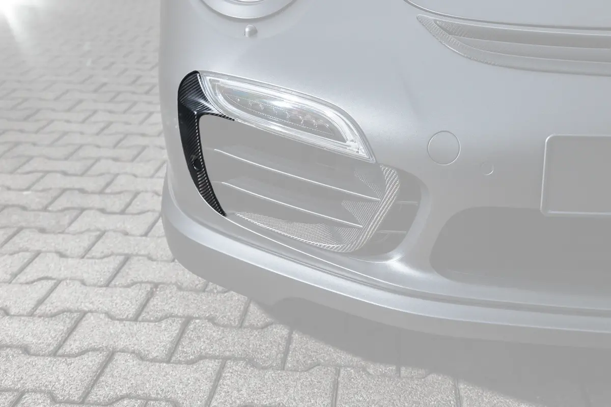 Techart Front Grilles Airblades Carbon, 'Matt' For Porsche 991 Turbo S Up To My16 1
