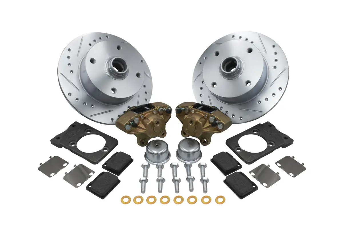 Bolt On Vented Disc Brake Kit 4X130, Type 1 1968+ 1
