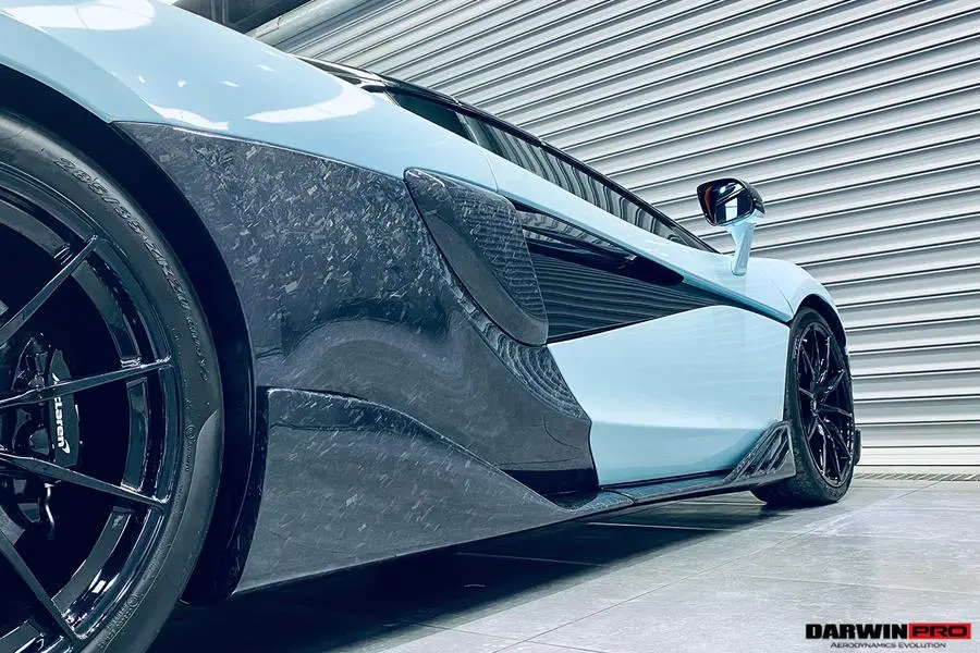 Darwinpro 2018-2021 Mclaren 600Lt Bkss Style Cabon Fiber Side Skirts Under Board 1