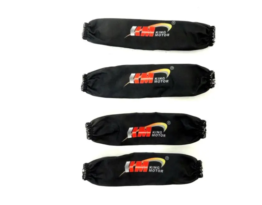 Km66050b King Motor Shock Covers Set Of 4 Outerwares (Black) Fits Hpi Baja 5B 1