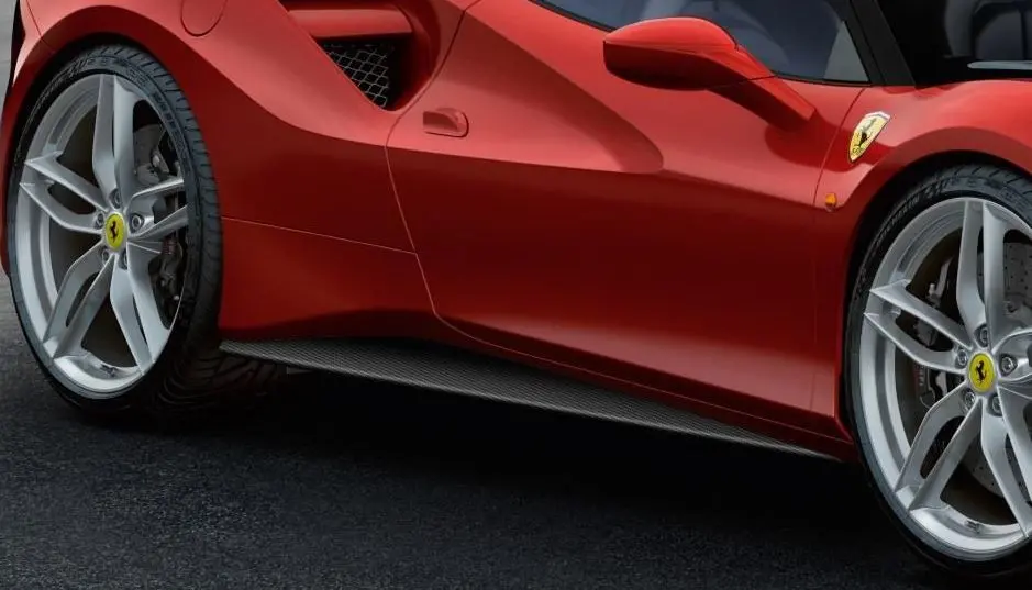 Ferrari 488 Gtb Genuine Parts - Carbon Fibre Side Skirt Set 1